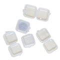 Mini Transparent Plastic 3.5*3.5*1.8CM Square Box Small Jewelry Press Usage