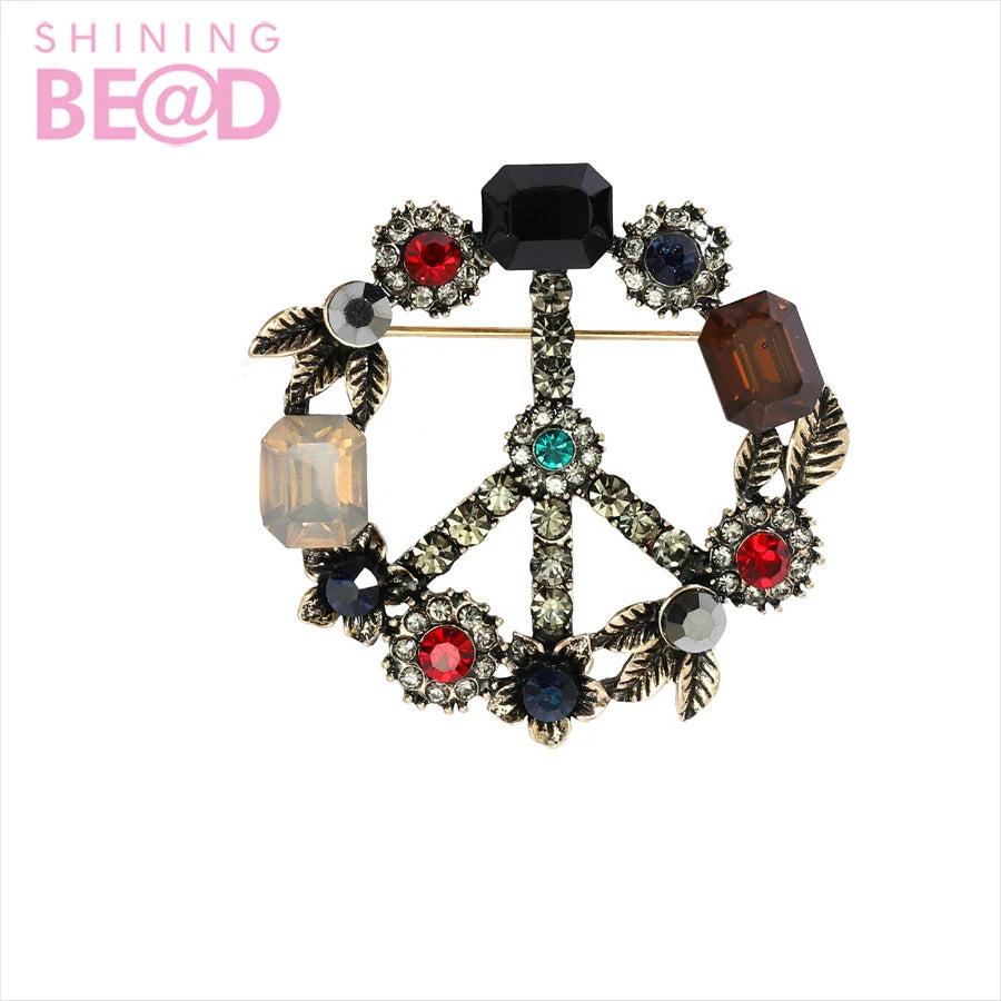 Antique 26 Letters Pin Brooch Rhinestone Decor  Brooch Corsage Pearl Letter A-Z Initial Brooch for Wedding Party Gifts