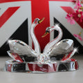 HZ Affordable Factory Wholesale Blank clear K9 Crystal Swan Custom logo Crystal Swan Figurine for Wedding Favor