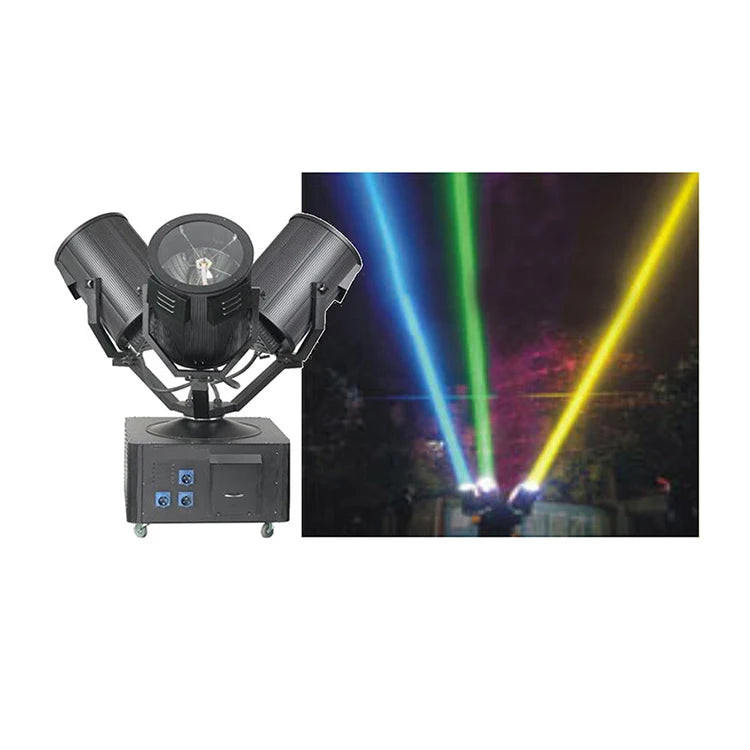 3 X 3000W Three Head Sky Beam Tracker 9000W Waterproof Moving Head Searchlight for Outdoor Building