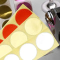 100 PCS Pack 45MM Sealing Labels Round Foil Gold Embossing Stamp Paper Label Stickers