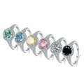 Abiding Jewelry Wholesale Custom 925 Sterling Silver Metal Gold 8mm Diamond Jewelry 2CT Moissanite Ring