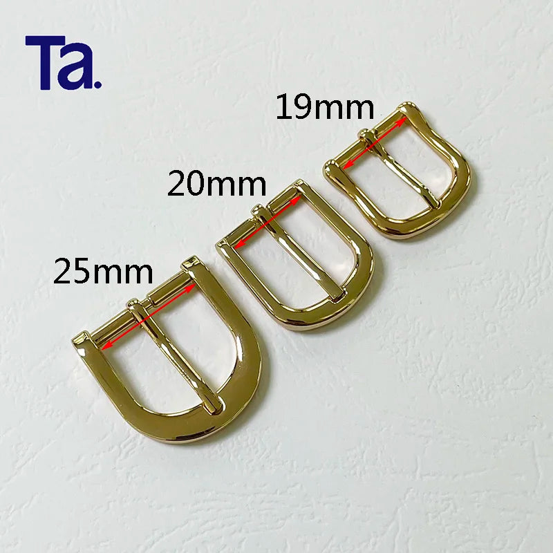 TANAI Cierre De Aguja 19/20/25mm Metal Pin Belt Buckle Dog Collar Metal Buckle Bag Accessories Hardware for Bags