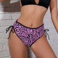 High Waist Drawstring 4layers Leak Proof Period Swimwear Panties Swimming Bottom Women Absorbent Summer Menstrual Underwear