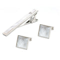 Wholesale Natural Mother Pearl Shell Cufflinks Tie Clips Custom Mens Suit Shirt Fashion Accessory Tie Bar Wedding Tuxedo Tie Pin