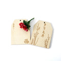 Custom Bamboo or Wood Environmental protection Wood Blessing Card Wish Card