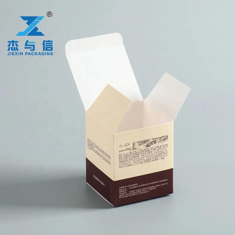 Custom Logo Elegant Cardboard for Skin Care Serum & Face Cream Recyclable Embossing Custom Size Color Custom Packaging Box
