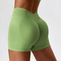 Fashion Hot Sale Scrunch Butt Shorts Custom logo v Back Waist Seamless Workout Gym Shorts for Women