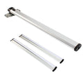 TYTXRV RV Folding Table Leg with 50cm Guide Rails Aluminum Alloy Silver Dining Support Legs for Motorhome Camper
