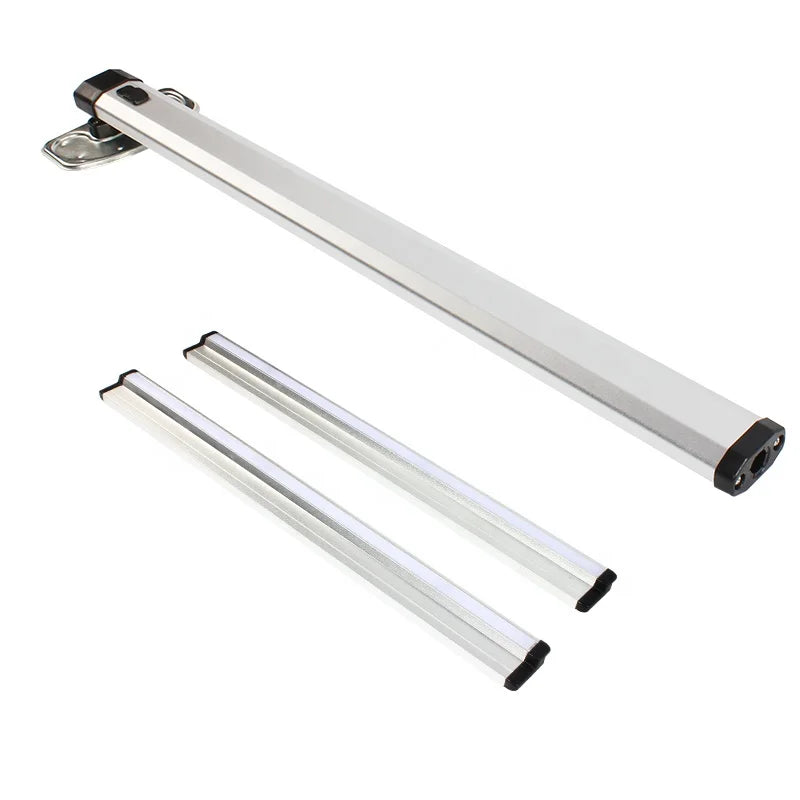TYTXRV RV Folding Table Leg with 50cm Guide Rails Aluminum Alloy Silver Dining Support Legs for Motorhome Camper