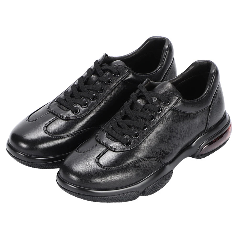 Classic Top Grade Cowhide Sneaker Breathable Durable Genuine Leather Men's Walking Shoes Casual Daily Life
