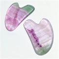 Huiying Private Label Fluorite Face Beauty Equipment Guasha Board Heart Guastone