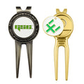 Golf Divot Tool Bottle Opener Blank Metal Custom Logo Bulk Golf Divot Repair Tool With Ball Marker Golf Divot Repair Tool