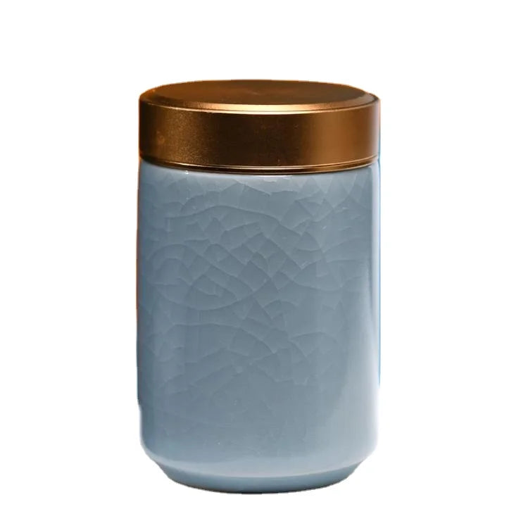 Solhui  Air Sealing Ceramic Porcelain Coffee Tea Sugar Tin Canister Jar Manufacturer Factory