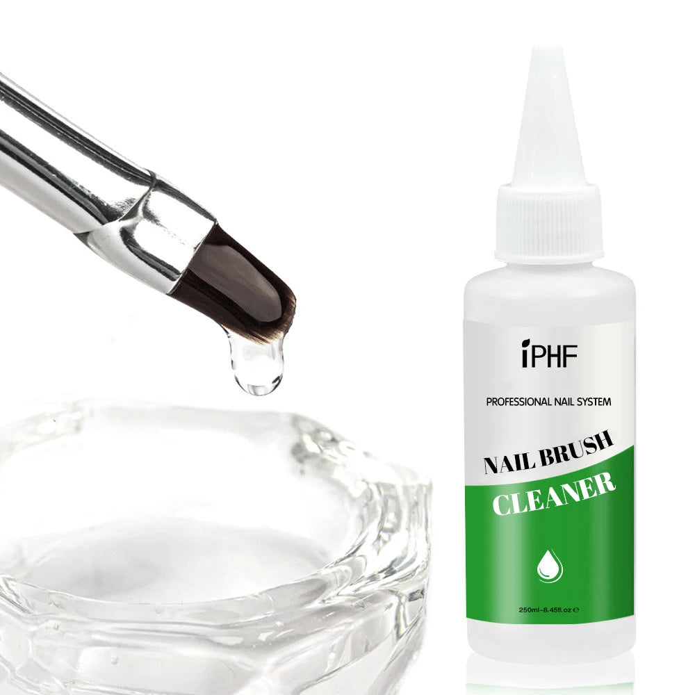 60ml 250ml 500ml Nail Polish Kolinsky Nail Brush Cleaner Restorer Liquid Nail Brush Cleanser