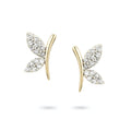 LOZRUNVE Insect Jewelry Wholesale 925 Silver Garden Party Pave Butterfly Stud Earring