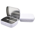 Customized Mint Packing Plain Hinged Metal Container Tin Case Box