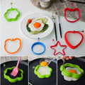 Eco-Friendly Egg Beaters & Omelette Maker Heart-Shaped Round Silicone Fried Egg Mold