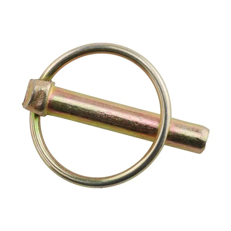 Din11023 4mm 6mm 8mm 10mm O Shape Yellow Zinc Plated Linch Pin Lynch Safety Lock Pin Product Manufacture in China