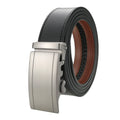 LQbelt New Style Men's Automatic Buckle Belt Leather Belts for Male Alloy Custom Logo Factory Ratchet Belt