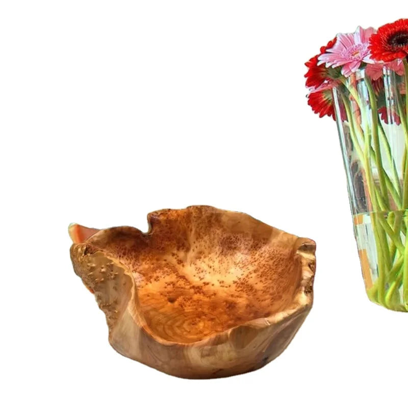 Wholesale Root Wood  Large Salad Bowl Creative Wooden Center Salad Bowl