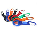 Summer Bottler Short Hand Strap Custom logo Short Rubber Bottle Holder Strap Keychain Lanyard Carabiner Hook With Metal Tag