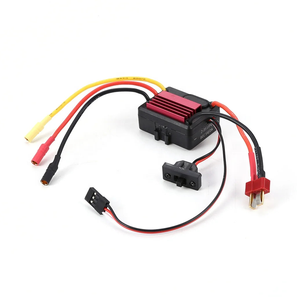 RC Waterproof 35A 2-3S Sensorless Brushless ESC Analog 5.0V/2A BEC Output for 1/16 1/14 Drift  Wltoys Hsp Redcat Hpi Axial Traxx