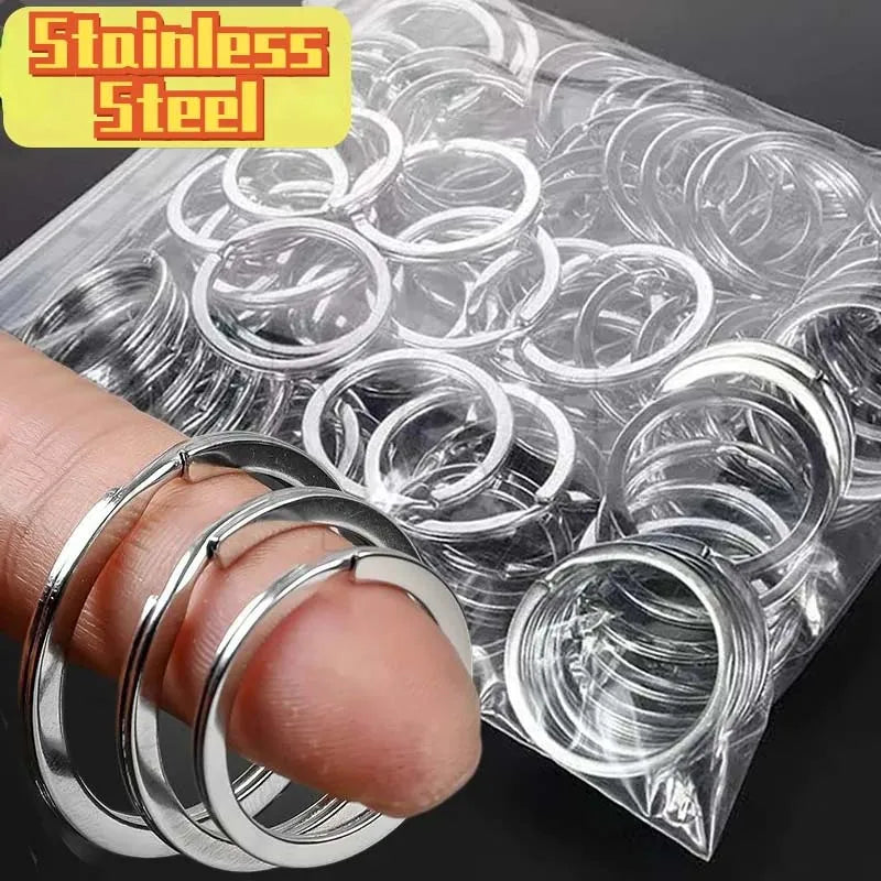 Split Rings Chain Clip Connector Keychain Part Accessories for Home Car Keys Organization