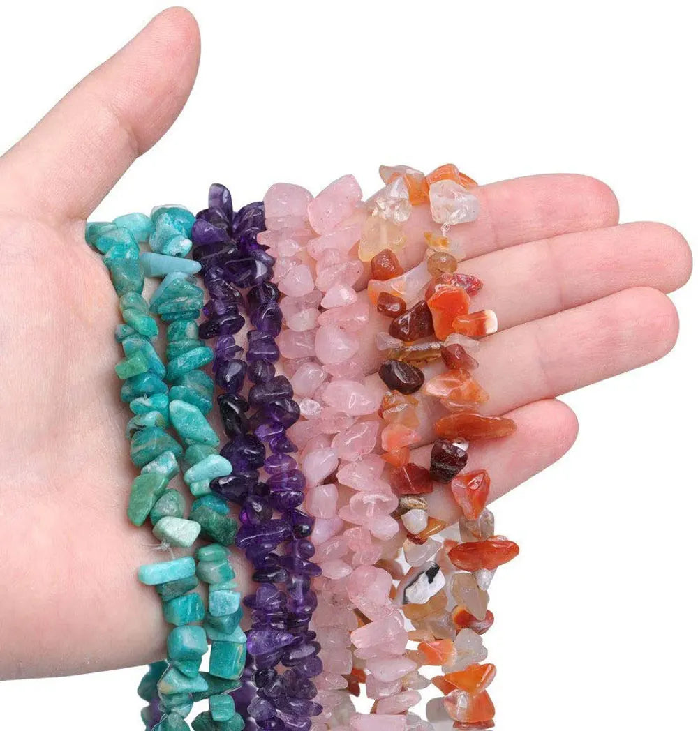 Natural Irregular Genuine Gem Stone Loose Beads 6-8mm Chip Gemstone Beads Healing Crystal