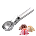 Summer Must-Have Durable Eco-Friendly Silver Metal Ice Cream Tool Stainless Steel Fruit Cookie Scoop with Trigger Release