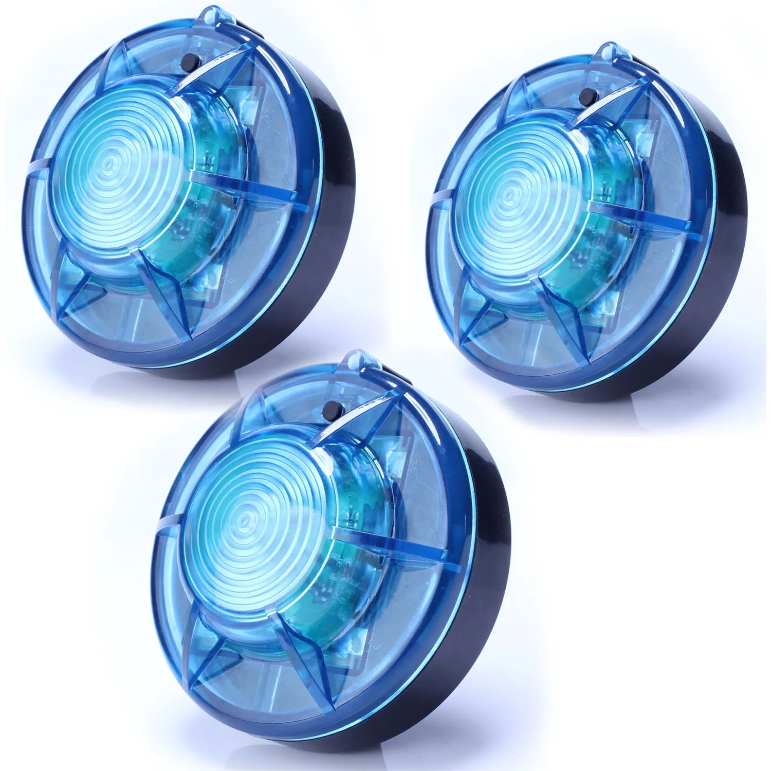 LED Road Flares Emergency Warning Disc Kit Beacon Flashing Alert for Cars Boats-Magnetic Safety Equipment for Firefighting