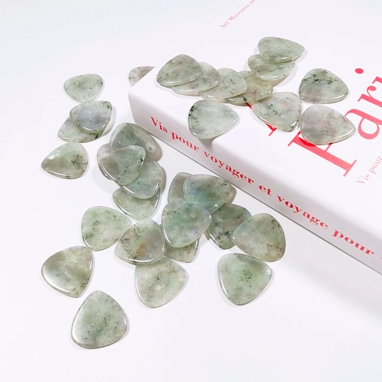 Diy Guitar Accessories Custom Printed Guitar Pick Stringed Instruments Labradorite Guitar Picks Crystal Jewelry
