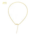 Women's Round Gold High Neck Choker Necklace with Link Chain and Zircon Simple Fashion Jewelry for Wedding and Gifts