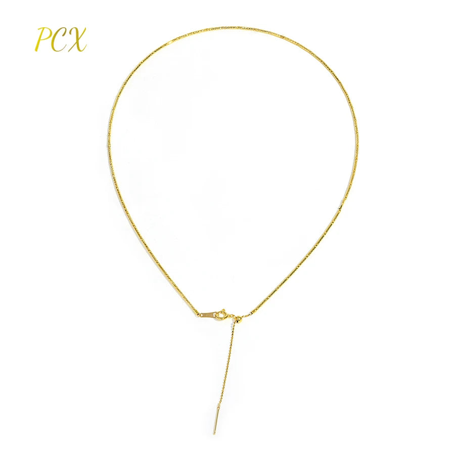 Women's Round Gold High Neck Choker Necklace with Link Chain and Zircon Simple Fashion Jewelry for Wedding and Gifts