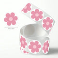 Cute Pink Flower Decorative Small Pattern Stickers for Children Cross-Border Kindergarten Reward Students Candle Craft
