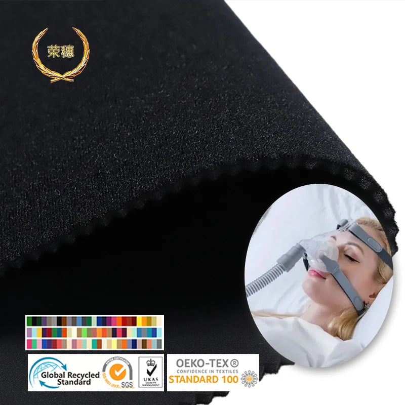 Ripstop Woven Sportswear Medical Equipment Breathing Headband PUFoam Composite Fabric SBR Alternative Eco-Friendly Customizable
