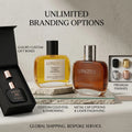 Luxury High-end Glass 30ml 50 ml 70 ml 100 ml  Flat square  Instagrammable Type Glass Perfume Bottle Custom Label with Black Cap