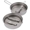 Titanium PAN Ultralight Frying Pan With Folding Handle Outdoor Camping Equipment Cookware Dish Pan