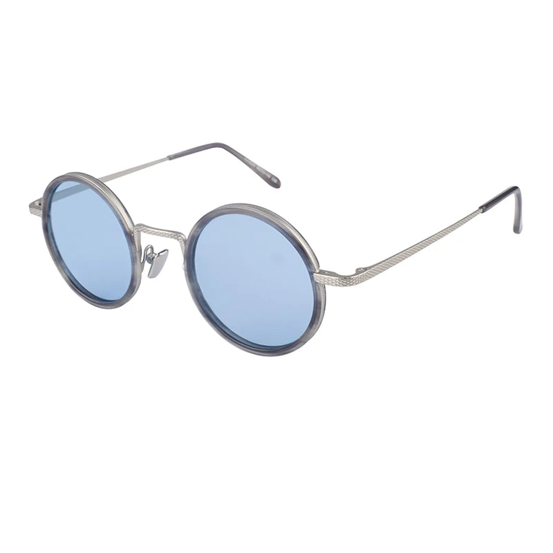 High Quality Vintage Retro Round Acetate Frame Polarized Sunglasses