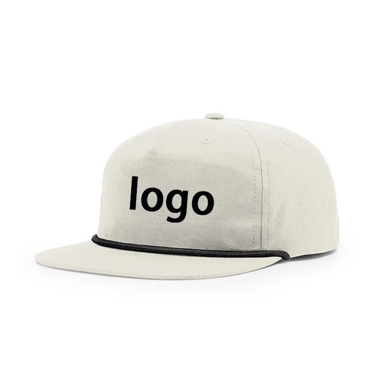 Hot Sale Plain Black 5 Panel Custom Richardson 256 Blank Hats Trucker Rope SnapBack Hat Designer Cap