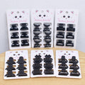 2024 Claw Hair Clips Sets 6-Piece Set of Mini Size Hair Claw Clips Heart Shiny Hair Claw Mate