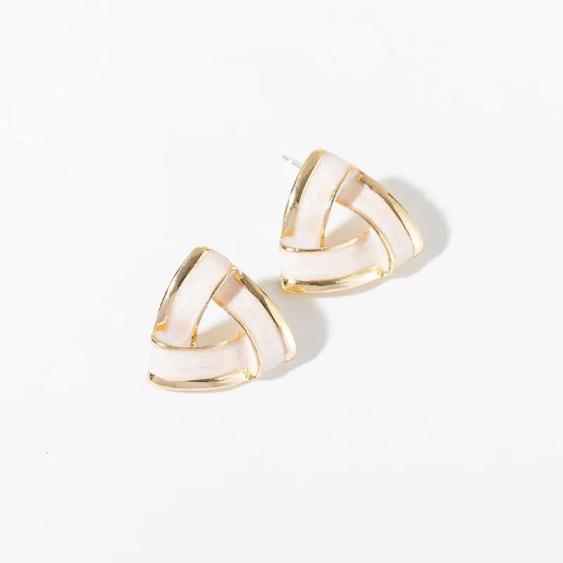 AA00188 Fashion Hot Selling New Fashion S925 Silver Needle Geometric Triangle Stud Earrings for Women
