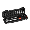 15PCS 1/4 Inch Drive Torque Wrench Set 2-26Nm Dual-Direction 72 Tooth Torque Wrenches for Bike Car Repair Home Maintenance