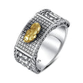 Romantic Couple Rings Accessories Punk Jewelry Silver Plated Rings Meaningful Turning Fortune Pixiu Rings Gifts for Women