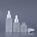 20ml Flat Shoulder Glass Dropper Bottle Small 20 Ml Frosted Glass Essential Oil Bottle With Dropper 20ml Serum Oil Bottle