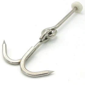 Customized Various Sizes Stainless Steel Gravity Hooks Plain Finish for Industrial Meat Hanging