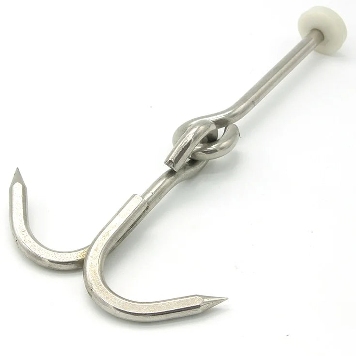 Customized Various Sizes Stainless Steel Gravity Hooks Plain Finish for Industrial Meat Hanging
