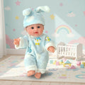 Custom Vinyl Plastic 12 Inch Handmade Reborn Baby Dolls with Changeable Clothing for Kids-Nathaniel Brand