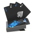 Waterproof Black Plastic Family Party Poker Board Game Cards PVC Material Playing Cards Solitaire 1 Piece Flying Art Normal
