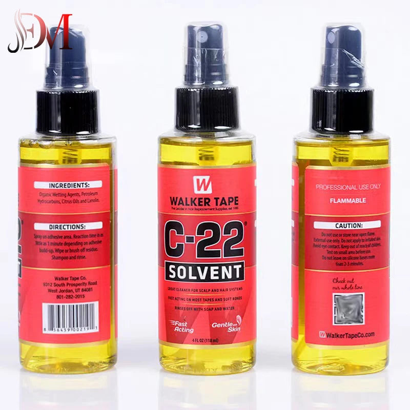 Cheap Wholesale 4FL.OZ(118ml) C-22 Lace Wig Lace Glue Remover Solvent Tape Adhesives Remover in Wig Glue Remover Toupee Systems